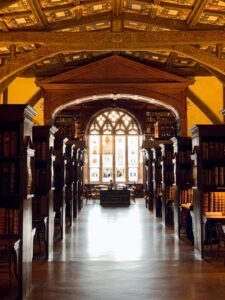 The Bodleian Old Library, University of Oxford.