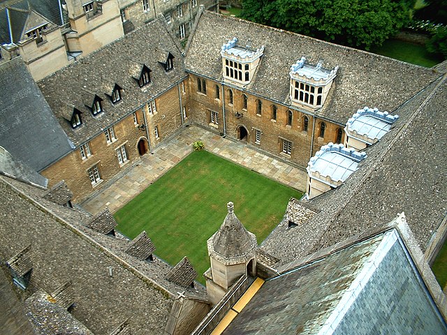 Mob Quad, in Merton College, is one of the oldest places n Oxford.