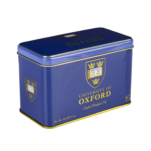 University of Oxford Tea Tin with 40 English Breakfast Teabags