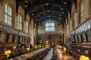 Dining Hall, Christ Church College, Oxford. Image courtesy of David Nicholls via Flickr Commons.