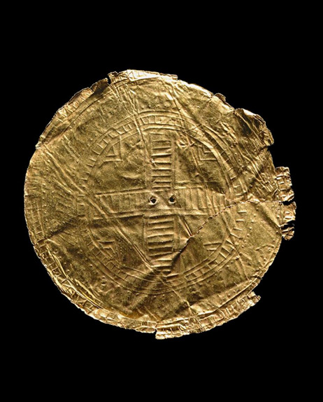 Ashmolean Treasures: Ballyshannon Sun Disk. Oxford. Image courtesy of Wikipedia.