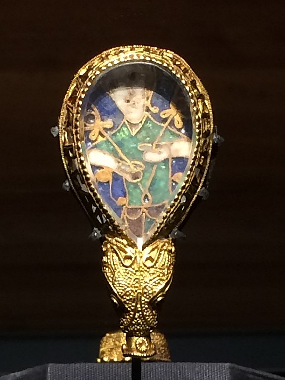 Ashmolean Treasures: The Alfred Jewel. Oxford. Image courtesy of Wikipedia.