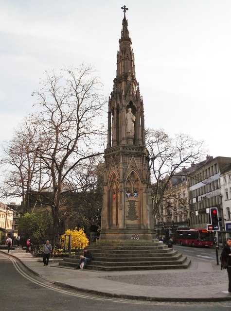 The Martyrs' Memorial, Oxford, completed in 1843.