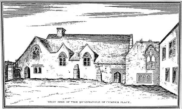 Engraving of Cumnor Place in 1805. Image courtesy of Oxford University (from Lyson: Magna Brittanica).